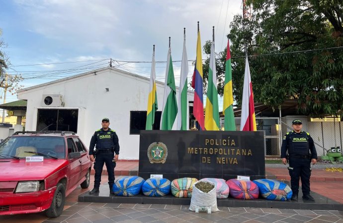 Golpe contundente al microtráfico en Neiva: Policía incauta más de 120 kilos de marihuana